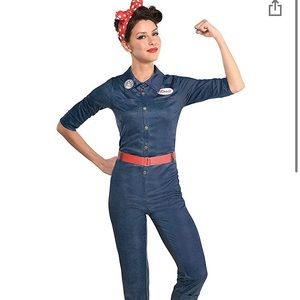 Rosie The Riveter Women Costume